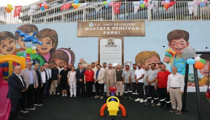 İzmit Belediyesi Mustafa Pehlivan’ın adını yaşatacağı parkı hizmete sundu