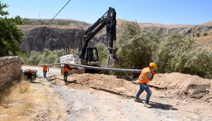 Malatya Ayvalı’ya içme suyu için yeni hat