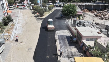 Manisa Ahmetli’ye sıcak asfalt çalışması