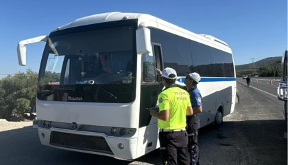 Manisa’da servis araçlarına sıkı denetim