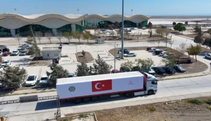 Şam’a zorlu hava koşullarında Türkiye’den iniş desteği