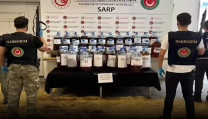 Sarp ve Gürbulak’ta dev uyuşturucu operasyonu!