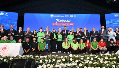 Trabzon Çarşıbaşı Millet Bahçesi törenle açıldı
