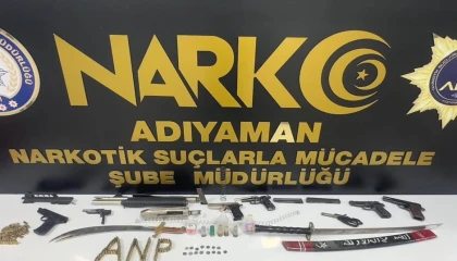Adıyaman’da uyuşturucu ve asayiş operasyonları