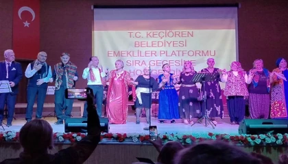 Ankara Keçiören’de emeklilerin ’sıra’ coşkusu