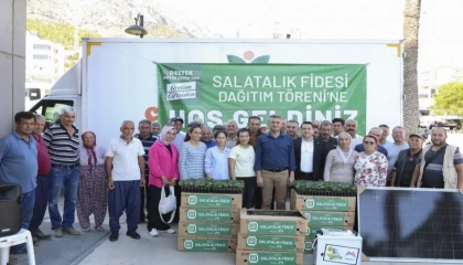 Aydıncık’ta üreticiye Büyükşehir desteği