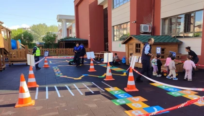 Bursa’da çocuklara trafik güvenliği eğitimi