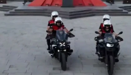 Bursa’da motosikletli polis timleri görev başında
