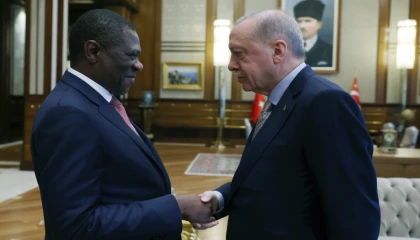 Erdoğan, Mashatile’yi Külliye’de kabul etti