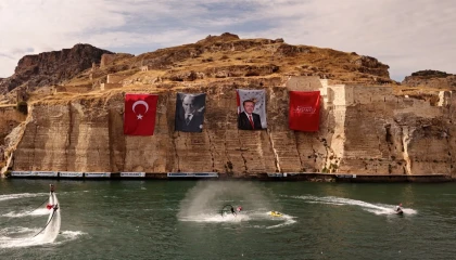 Gaziantep Rumkale su sporları etkinliği nefes kesti