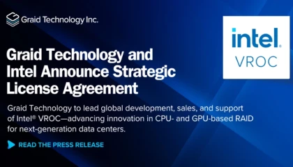 Graid Technology ve Intel stratejik lisans anlaşmasını duyurdu