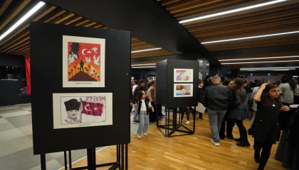 İstanbul Beylikdüzü’nde çocuklar Cumhuriyeti resim ve şiirlerle anlattı