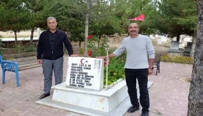 Konya Akşehir’de şehit mezarlıkları onarılıyor