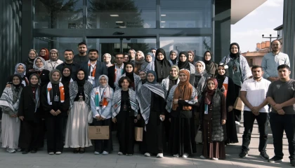 Konya’da liseli gençler Filistin için buluştu