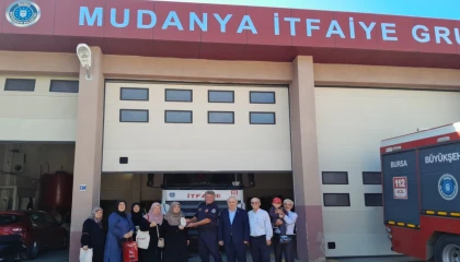 Saadet Partili kadınlardan Mudanya İtfaiyesi’ne ziyaret
