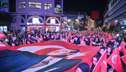 Trabzon sokaklarında Cumhuriyet Bayramı coşkusu
