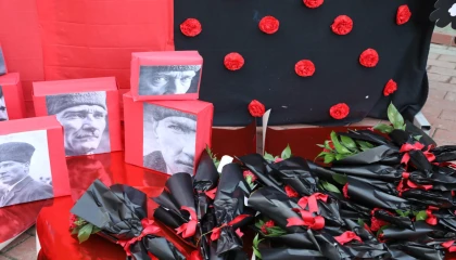 Ankara Keçiören’de çocuklar Atatürk’ü özlemle andı