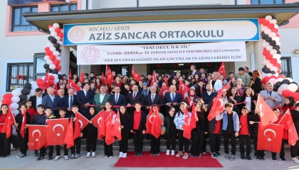 Aziz Sancar Ortaokulu Gebze’de törenle hizmete açıldı