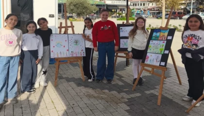 Bursa Gemlik’te çocuklar haklarını resimleriyle anlattı​​​​​​​