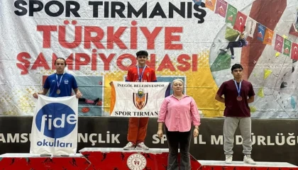 Bursa İnegöl’e spor tırmanışta Türkiye dereceleri