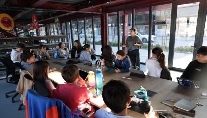 Bursa Nilüfer’de çocuklar animasyonun temellerini öğrendi