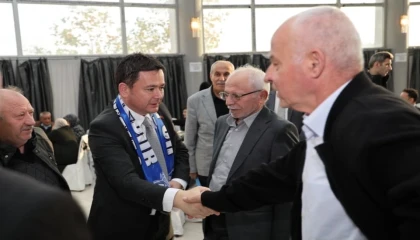 Bursa Ovaakça’da Başkan Aydın’a hizmet teşekkürü