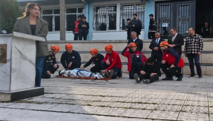 Bursa Tophane MTAL’de başarılı tatbikat