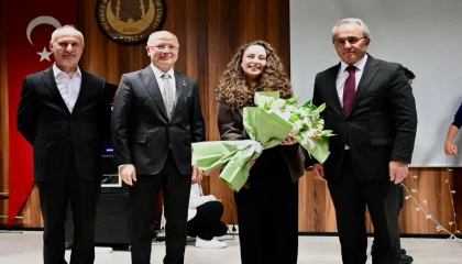 Bursa’da Davut Gürkan’ın mezun olduğu okulda anlamlı buluşma