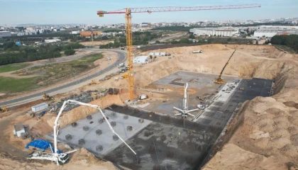 Çayırova Devlet’in temel betonu dökülüyor