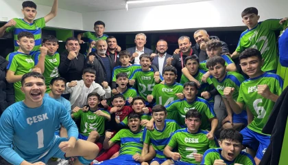ÇESK U-16 Futbol Takımı şampiyon oldu