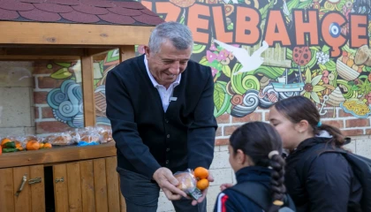 Dalında kalan mandalina halkla buluştu