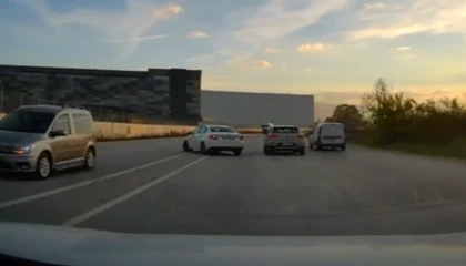 Düzce’de kural tanımazlar zor anlar yaşattı!