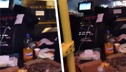 Düzce’de minibüste balık ziyafeti tepki çekti!