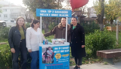 Edirne Keşan’da SMA hastası Melek’e duyarlılık standı