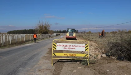 Eskişehir Büyükşehir’den Çifteler’e 30 kilometrelik yol yatırımı