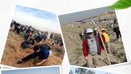 Fidanlar genç enerjiyle toprakla buluştu