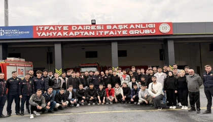 İtfaiyeci adaylarından Kocaeli İtfaiyesi’ne teknik ziyaret
