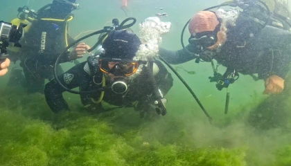 İzmit Körfezi’nde umut veren dalış... Başkan Büyükakın ve uzmanlar canlanan ekosisteme daldı