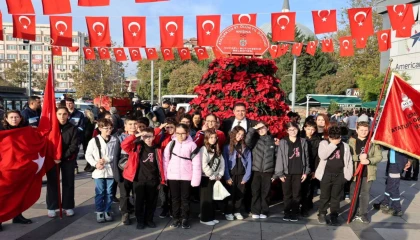 Kocaeli’de 10 Kasım’a özel 1087 Atatürk çiçeği