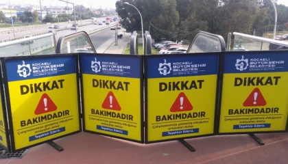 Kocaeli’de yürüyen merdivenlere Kasım ayı bakımı başladı