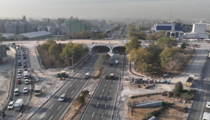 Konya’da Marangozlar Köprülü Kavşağı’nın alt kısmı trafiğe açıldı