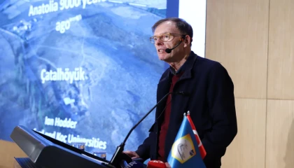 Konya’da SKAL üyeleri arkeolog Prof. Hodder’i ağırladı