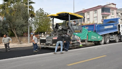 Manisa’da 9 bin ton asfaltla yol konforu arttı