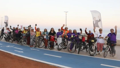 Mersin’de kadınlara pedal gücü