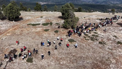 Mersin’de tarihi kilikya yolu yürüyüşüne yoğun ilgi