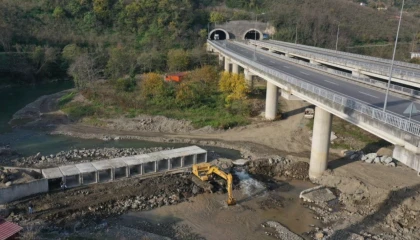 Ordu’da Akçaova Irmağı’na sel önlemi
