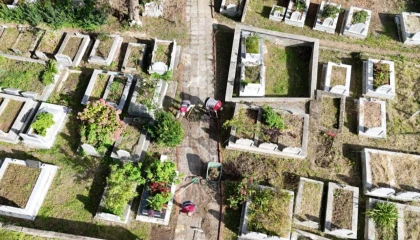 Ordu’da mezarlıkların bakımını unutulmuyor