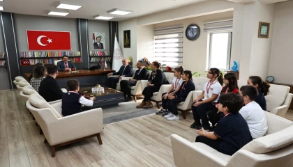 Sakarya Serdivanlı ilkokul öğrencilerinden Milli Eğitim’e ziyaret