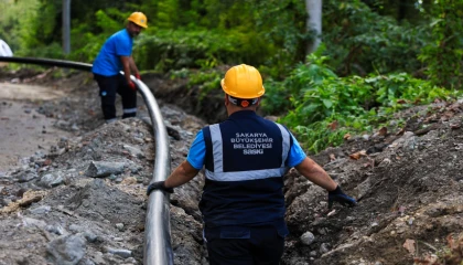 Sapanca Yanık’ta içme suyu hattı yenileniyor