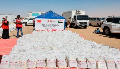 Türk Kızılay’dan Sudan’da yerinden edilenlere gıda katkısı